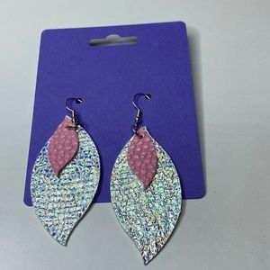 Handmade Faux Leather Earrings
